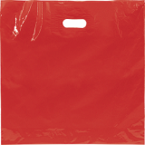 Logo Printing Custom Plastic Patch Handle Shopping Bag
